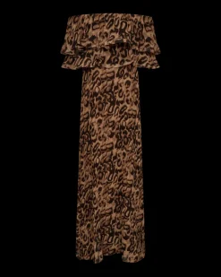 COPENHAGEN MUSE Mekot|Kaikki Mekot Ja Hameet>naisten mekko, KIRA DRESS Ruskea Kuosi