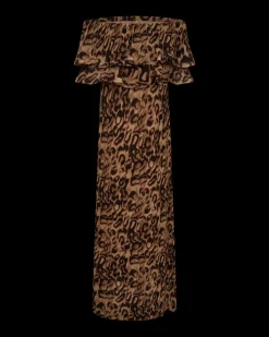 COPENHAGEN MUSE Mekot|Kaikki Mekot Ja Hameet>naisten mekko, KIRA DRESS Ruskea Kuosi