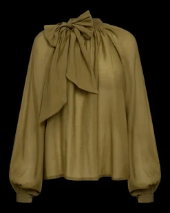 COPENHAGEN MUSE Puserot|Kaikki Paidat>naisten pusero, TILLY BLOUSE Armeijanvihreä