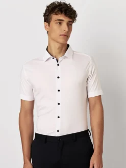 Desoto Kauluspaidat|Kaikki Paidat>miesten kauluspaita, 83532-3-001 WHITE SS SHIRT