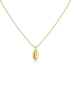 Edblad Korut|Kaikki Asusteet>kaulakoru Drop Mini Necklace Gold, Gold pleated