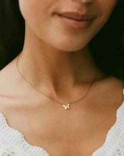 Edblad Korut|Kaikki Asusteet>kaulakoru Papillon Necklace Gold, Gold pleated