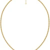 Edblad Korut|Kaikki Asusteet>kaulakoru Rope Chain Necklace Gold, Gold pleated