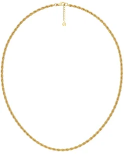 Edblad Korut|Kaikki Asusteet>kaulakoru Rope Chain Necklace Gold, Gold pleated