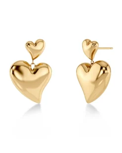 Edblad Korut|Kaikki Asusteet>korvakorut Amorina Earrings, gold pleated