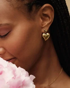 Edblad Korut|Kaikki Asusteet>korvakorut Amorina Earrings, gold pleated