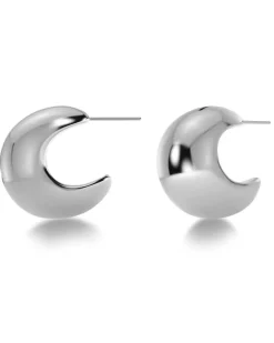 Edblad Korut|Kaikki Asusteet>korvakorut Bold Creoles L Steel, Stainless steel