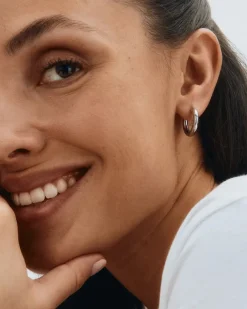 Edblad Korut|Kaikki Asusteet>korvakorut, CHUNKY HOOPS L STEEL 16mm