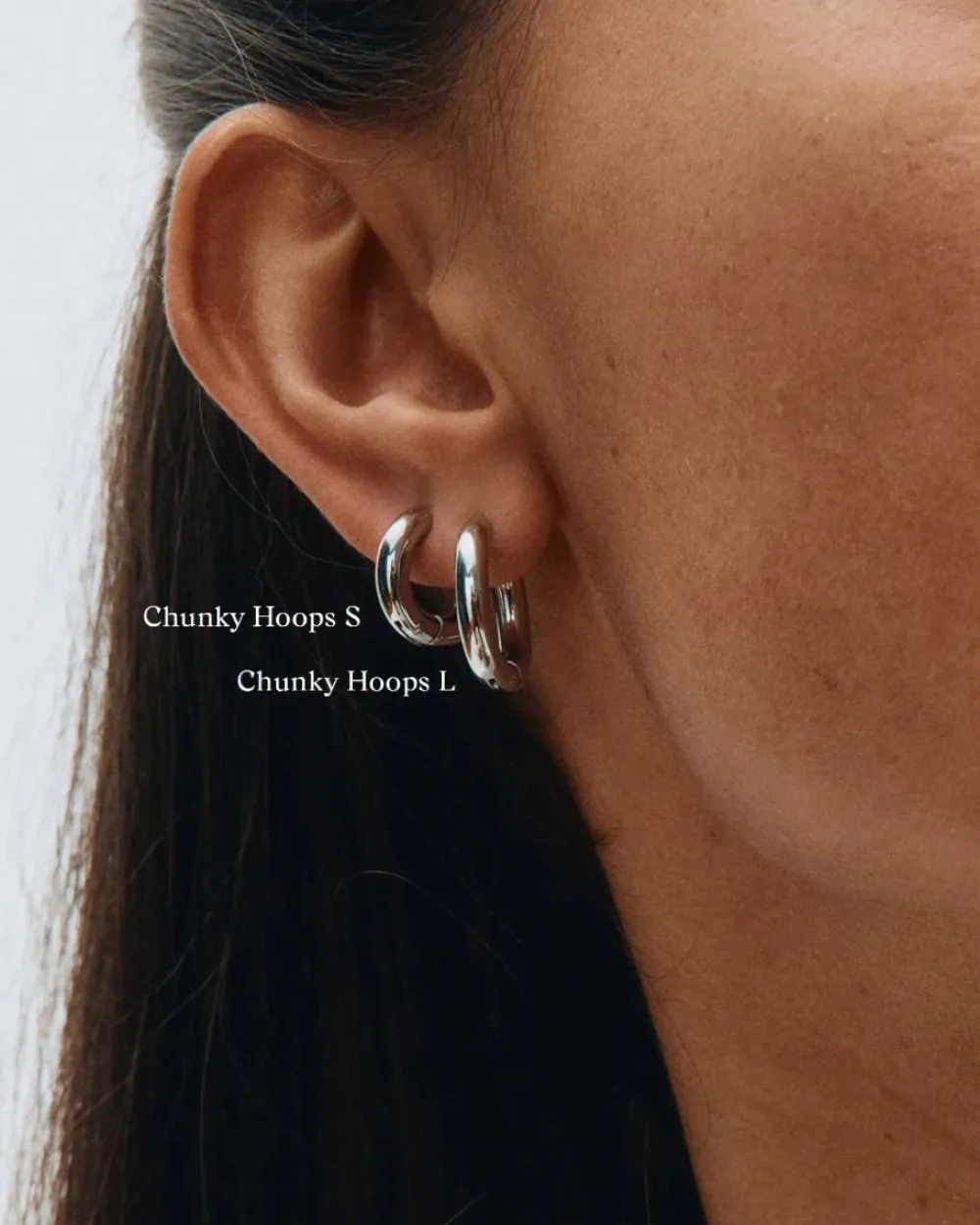Edblad Korut|Kaikki Asusteet>korvakorut, CHUNKY HOOPS S STEEL 14mm