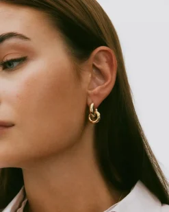 Edblad Korut|Kaikki Asusteet>korvakorut, CHUNKY ETERNAL EARRINGS GOLD