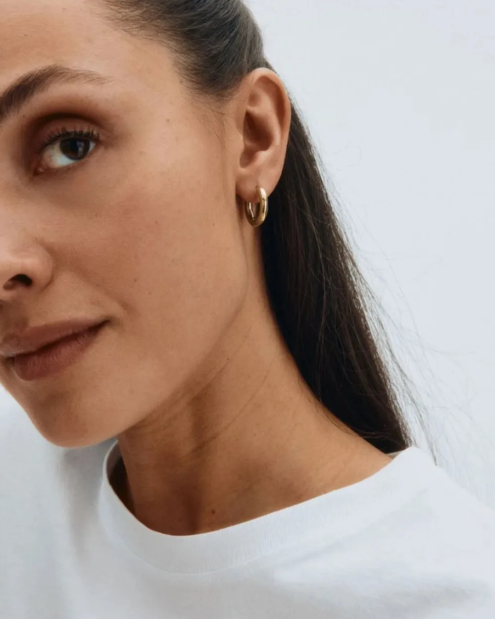 Edblad Korut|Kaikki Asusteet>korvakorut, CHUNKY HOOPS L GOLD 16mm