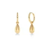 Edblad Korut|Kaikki Asusteet>korvakorut Drop Mini Hoops, Gold pleated