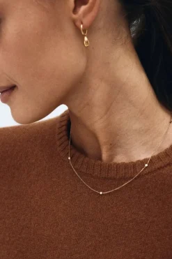 Edblad Korut|Kaikki Asusteet>korvakorut Drop Mini Hoops, Gold pleated