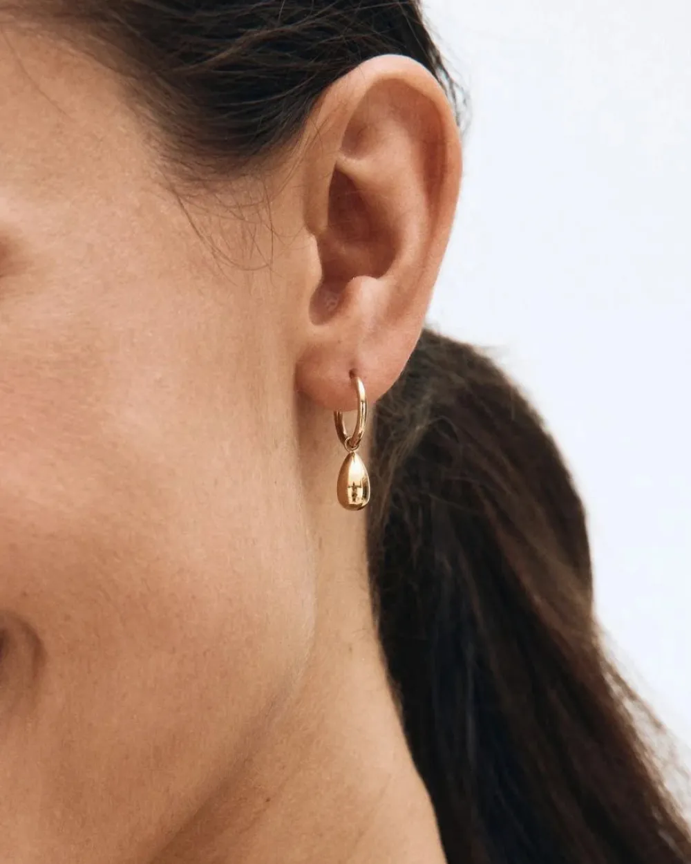 Edblad Korut|Kaikki Asusteet>korvakorut Drop Mini Hoops, Gold pleated