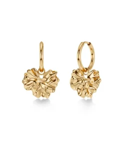 Edblad Korut|Kaikki Asusteet>korvakorut Gerana Hoops, Gold pleated