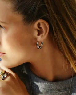 Edblad Korut|Kaikki Asusteet>korvakorut, HELIX HOOPS L STEEL