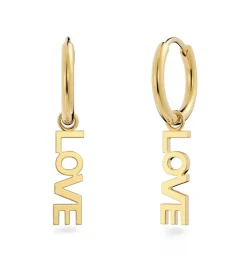 Edblad Korut|Kaikki Asusteet>korvakorut Love Hoops Gold, Gold pleated