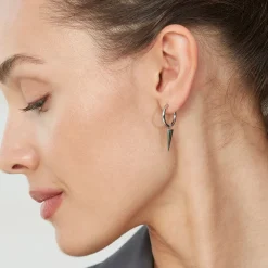 Edblad Korut|Kaikki Asusteet>korvakorut, PEAK HOOPS STEEL