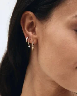 Edblad Korut|Kaikki Asusteet>korvakorut, Peak One Hoops Sirius Gold