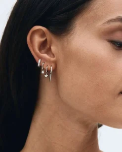 Edblad Korut|Kaikki Asusteet>korvakorut Peak One Hoops Sirius Steel, Stainless steel