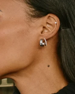 Edblad Korut|Kaikki Asusteet>korvakorut, PLIÉ HOOPS DOUBLE STEEL