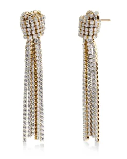 Edblad Korut|Kaikki Asusteet>korvakorut Revel Knot Earrings Gold, Gold pleated