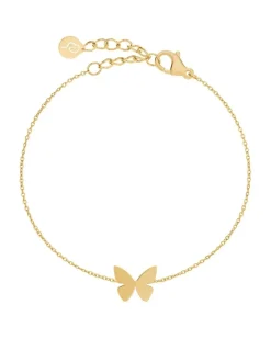 Edblad Korut|Kaikki Asusteet>rannekoru Papillon Bracelet Gold, Gold pleated