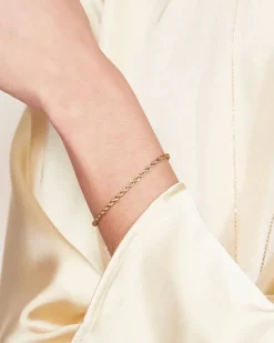 Edblad Korut|Kaikki Asusteet>rannekoru Rope Chain Bracelet Gold, Gold pleated