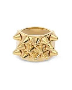 Edblad Korut>sormus Peak Ring Gold, Gold pleated