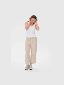 Freequent Suorat Housut Ja Kangashousut|Kaikki Housut Ja Farkut>Naisten housut LA PANT 7/8 LINEN