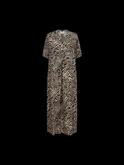 Freequent Mekot|Kaikki Mekot Ja Hameet>naisten mekko, LARIN DRESS Ruskea Kuosi