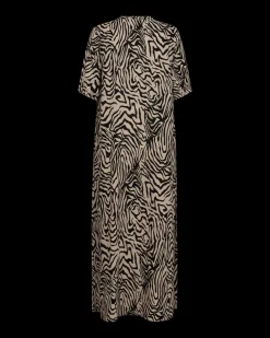 Freequent Mekot|Kaikki Mekot Ja Hameet>naisten mekko, LARIN DRESS Ruskea Kuosi