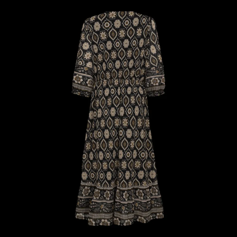 Freequent Mekot|Kaikki Mekot Ja Hameet>naisten mekko, NOMES DRESS Beige Kuosi