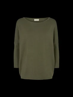 Freequent Kaikki Paidat|Neulepuserot>Naisten Neule, Jone Plain Armeijanvihreä