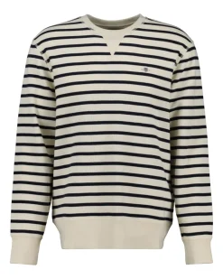 Gant Collegepaidat|Kaikki Paidat>miesten collegepaita, STRIPED WAFFLE SWEAT C-NECK
