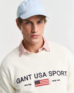 Gant Collegepaidat|Kaikki Paidat>miesten collegepusero, GRAPHIC C-NECK SWEATER