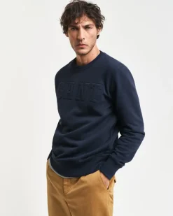 Gant Collegepaidat|Kaikki Paidat>miesten collegepusero, K EMBOSSED C-NECK SWEAT