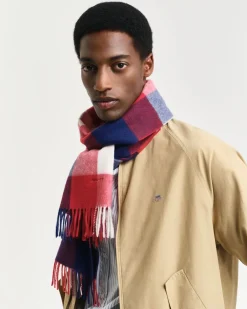 Gant Huivit|Kaikki Asusteet>Miesten Huivi, CHECK MERINO WOOL SCARF