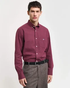 Gant Kauluspaidat|Kaikki Paidat>Miesten Kauluspaita, MICRO PRINT Punainen Kuosi