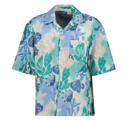 Gant Kauluspaidat|Kaikki Paidat>miesten kauluspaita, CAMP COLLAR C-PRINT Vihreä Kuosi