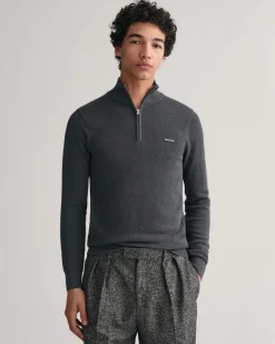 Gant Neulepuserot|Kaikki Neuleet>miesten neule, COTTON PIQUE HALF ZIP