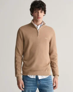 Gant Neulepuserot|Kaikki Neuleet>miesten neule, COTTON PIQUE HALF ZIP
