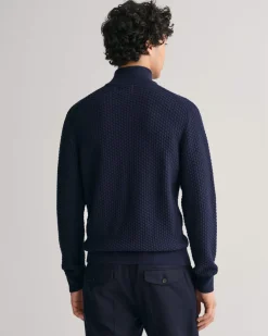 Gant Neulepuserot|Kaikki Neuleet>miesten neule, COTTON TEXTURE HALF ZIP