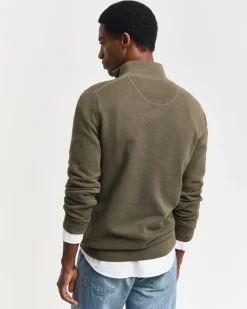 Gant Neulepuserot|Kaikki Neuleet>miesten neule, COTTON PIQUE HALF ZIP