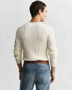 Gant Neulepuserot|Kaikki Neuleet>miesten neulepusero Cotton Cable Cricket V-Neck,