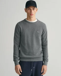 Gant Neulepuserot|Kaikki Neuleet>miesten neulepusero, K COTTON PIQUE C-NECK
