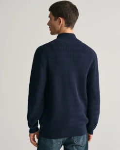 Gant Neuletakit|Kaikki Neuleet>miesten neuletakki, STRIPE TEXTURED COTTON FULL ZIP