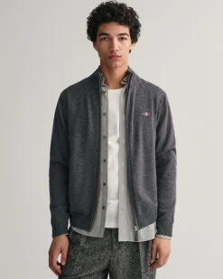 Gant Neuletakit|Kaikki Neuleet>miesten neuletakki, SUPERFINE LAMBSWOOL ZIP CARDIGAN