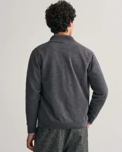 Gant Neuletakit|Kaikki Neuleet>miesten neuletakki, SUPERFINE LAMBSWOOL ZIP CARDIGAN