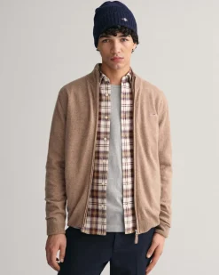 Gant Neuletakit|Kaikki Neuleet>miesten neuletakki, SUPERFINE LAMBSWOOL ZIP CARDIGAN